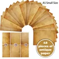 A5 vintage textured craft paper set 48 sheets for scrapbooking and DIY journaling - Distressed Art Texture (FG06-A)