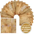 Detail of 48 pieces of A5 vintage scrapbooking paper with antique texture and stains - Vintage Stain Texture (FG06-B)