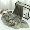 Sage green pleated scarf detail showing vertical crinkle texture on elegant display - Army Green (TH35-16) / 180x70cm