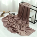 Detail of dusty rose crinkle pleated shawl draped on a minimalist metal hanger - Dark Lotus Purple (TH35-27) / 180x70cm