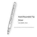 Silver metallic craft pen with 2mm hard round tip and water-based low odour ink - Metallic Craft Pen (Silver)