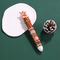 Christmas Capybara multi-color ballpoint pen with 10 colors and cute reindeer topper - Christmas Reindeer (Brown)
