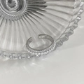Detalle macro de anillo abierto plateado con filas de circonitas y perlas blancas finas - Anillo de Plata con Perla y Circonio Micro-pave C-195 (C-195)