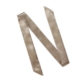 Elegante foulard di seta color champagne per capelli, borsa o come sciarpa - 100*4cm / Cammello (SC-8)