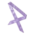 Elegante sciarpa sottile in raso color lavanda per capelli, collo o borse - 100*4cm / Viola Chiaro (SC-12)