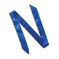 Sciarpa sottile in raso blu reale per capelli e borse con eleganti punte a taglio obliquo - 100*4cm / Blu Reale (SC-28)