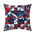 Soccer pillow case with geometric red and blue patterns for home sofa decoration - Club Universidad de Chile U Logo (CR052-6)
