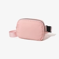 Sac de poitrine rose ajustable en tissu premium avec boucle robuste en plastique noir - Rose
