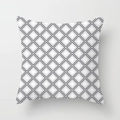 Modern geometric square throw pillow cover with grey and black diamond pattern - Multitone Diamond Geometric Style (TPR050-30)