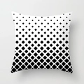 Modern geometric pillow cover featuring black diamond halftone gradient pattern - Gradient Halftone Diamond Style (TPR050-26)