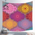 Bohemian mandala wall tapestry with colorful circular patterns for indoor decor - Cgt019-34 / 95*73 (brushed Finish)