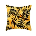 Nordic style tropical palm leaf pillow cover in bright yellow and orange gradient - Tpr171-28 / 45x45 Square (No Insert)