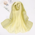 Lightweight breathable georgette silk scarf with yellow and green gradient design - Green Yellow Gradient (Style 7)