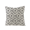 Square black and white geometric diamond pattern polyester pillow case in minimalist style - Tie-dye Style Geometric Style (JYM047-34) / 45x45CM (No Core)