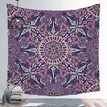 Purple bohemian mandala tapestry with intricate geometric patterns for wall decor - Cgt019-8 / 95*73 (brushed Finish)