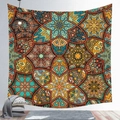 Bohemian Mandala wall tapestry with colorful geometric patterns for room decoration - Cgt019-28 / 95*73 (brushed Finish)