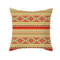 Bohemian mandala pillowcase with vibrant red and green ethnic geometric patterns - Red and Green Ethnic Geometric Style (TPR208-34)