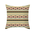 Boho Mandala peach skin pillowcase with yellow geometric ethnic pattern design - Bright Yellow Ethnic Totem Style (TPR208-36)