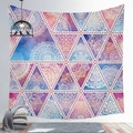 Mandala tapestry with bohemian geometric watercolor pattern in purple and blue gradient - Cgt019-35 / 95*73 (brushed Finish)