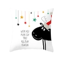 Christmas peach skin pillowcase with reindeer and stars, holiday season wish print - Hand-painted Reindeer Wish You Joy Style (TPR218-18) / 45*45cm (Insert Not Included)