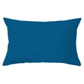 Fodera per cuscino lombare blu navy in tessuto a pelle di pesca dal design moderno - Blu Navy (YZ056-2)