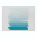 Linen placemat featuring modern blue gradient stripes with textured canvas finish - Cd019-31 / 32*21cm (Waterproof Polyester Linen)