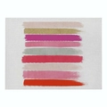 Linen placemat with modern colorful artistic stripes and heat insulation feature - Cd019-28 / 32*21cm (Waterproof Polyester Linen)