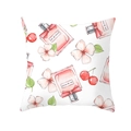 Peach skin pillowcase with watercolor perfume bottle and floral print for Valentine's Day - Watercolor Perfume Bottle And Flowers (TPR243(16))