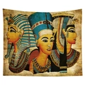 Ancient Egyptian Pharaoh tapestry featuring Tutankhamun and Nefertiti portraits - 95x73cm / Tutankhamun and Nefertiti Portraits (CGT032-3) / Brushed Fabric