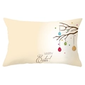 Paas lendenkussenhoes van perzikhuid met kleurrijke eieren en Happy Easter print - Hangende Eier Groeten (YZ061-34) / 30x50cm Alleen Hoes