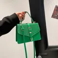Sac à main chic vert à paillettes pour femmes avec bandoulière et détails dorés - Vert
