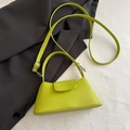 Minimalist lime green underarm shoulder bag for stylish women office commute fashion - Green