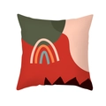 Modern abstract geometric rainbow pillowcase with minimalist Morandi color scheme - Minimalist Bohemian Rainbow Abstract(TPR320-4)