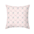 Pink peach skin pillowcase with white daisy and green leaf floral prints - Pink Base White Daisy (TPR317-14)