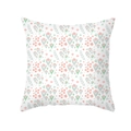 Nordic peach skin pillowcase featuring pink tulip and green leaf floral prints - Tulip Floral (TPR317-15)