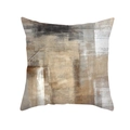 Modern abstract pillow cover with earthy watercolor patches on peach skin fabric - Short Plush Single Side / 45x45cm / TPR309-20
