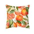 Nordischer Kissenbezug mit frischem Aquarell-Orangen- und Blatt-Print-Design - 45*45cm (Ohne Kissenfüllung) / Aquarell Orangen Stil (TPR357-1)