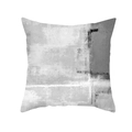 Moderner minimalistischer Kissenbezug mit abstraktem schwarz-grauem Ölgemälde - Abstrakte Kunst einseitig bedruckt (TPR309-9) / 45x45cm / Schwarz Weiß Grau