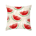 Nordischer Kissenbezug mit Wassermelone-Muster und Hello-Schriftzug in Hellbeige - 45*45cm (Ohne Kissenfüllung) / Hello Wassermelonen Stil (TPR357-9)