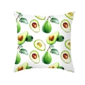 Nordischer Kissenbezug mit Aquarell-Avocado-Fruchtmuster aus Pfirsichhaut-Stoff - 45*45cm (Ohne Kissenfüllung) / Aquarell Avocado Stil (TPR357-14)