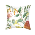 Nordischer Kissenbezug mit Aquarell-Frucht- und Blumenmuster auf Pfirsichhaut-Stoff - 45*45cm (Ohne Kissenfüllung) / Protea Tropenpflanzen Stil (TPR357-15)