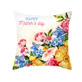 Federa per cuscino con fiori rosa acquerello e scritta Happy Mother's Day - Stile Garofani Acquerello Colorati (TPR366-15)