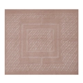 Dusty rose square lace-knit scarf featuring white geometric diamond patterns - 95x95cm / Reddish Khaki