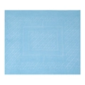 Sky blue knitted shawl with geometric diamond pattern and elegant scalloped edges - 95x95cm / Light Blue