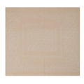 Beige solid color lace-knit square scarf with geometric hollow patterns on a white background - 95x95cm / Light Khaki