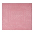 Pink lace-knit square scarf featuring white geometric patterns and diamond textures - 95x95cm / 11# Pink
