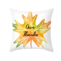 Fall harvest peach skin pillowcase with watercolor maple leaf and Give Thanks print - Gradient Maple Leaf Give Thanks (TPR391-10)