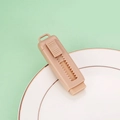 Retractable school eraser in khaki color with sliding mechanism and top hanging hole - Light Coffee