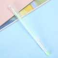 Transparent fluorescent green gel pen with fine needle tip for creative drawing and journaling - Green