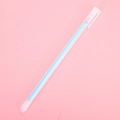 Penna gel smerigliata minimalista da 0,5 mm con inchiostro blu su sfondo rosa - Blu